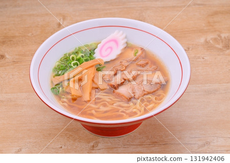 Soy sauce ramen, soy sauce ramen, Chinese soba, Sano ramen style toppings. Soy sauce ramen, soy sauce ramen, Chinese soba, Sano ramen style toppings. 131942406