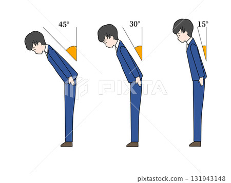 Office worker bowing 131943148