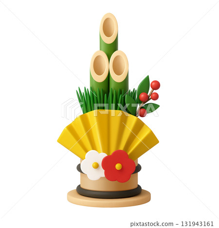 門松新年插圖3D 131943161