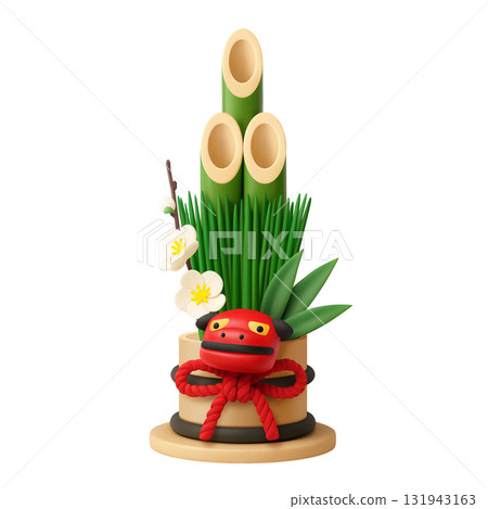 門松新年插圖3D 131943163