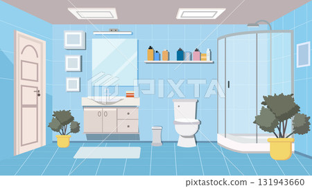 interior bathroom with furniture 131943660
