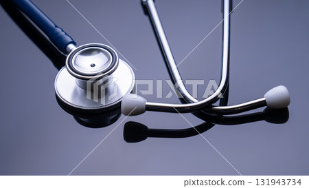 A stethoscope is on a table A stethoscope is on a table 131943734
