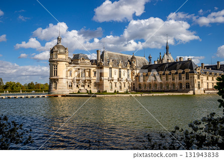 Chateau de Chantilly, exteriors and details, Oise, France 131943838