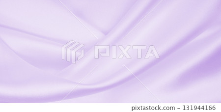 Smooth elegant lilac silk or satin texture as wedding background. Luxurious valentine day background design 131944166