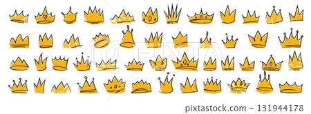 Doodle royal crown collection Doodle royal crown collection 131944178