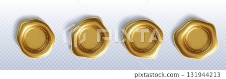 Gold wax seal stamp collection 131944213