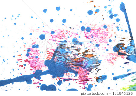 Thick abstract flowing color abstract paint splatters and splashes heavy brush strokes background Thick abstract flowing color abstract paint splatters and splashes heavy brush strokes background 131945126