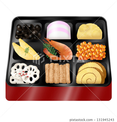 New Year dishes  131945243