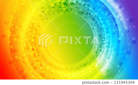 LGBTQ Pride Month abstract glossy circles with hearts vector background LGBTQ Pride Month abstract glossy circles with hearts vector background 131945304