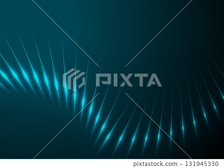Blue minimal glowing wavy lines abstract futuristic tech background Blue minimal glowing wavy lines abstract futuristic tech background 131945330