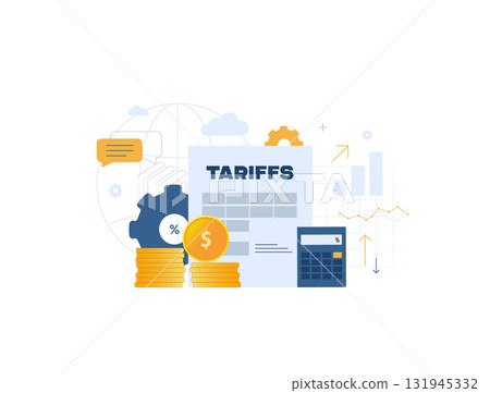 Tariff impact supply chains. Global economy forecast, disrupted flows with alternative routing maps, strategizing resilience for global trade in policy-shifting times. Tariff impact illustration Tariff impact supply chains. Global economy forecast, disrupted flows with alternative routing maps, strategizing resilience for global trade in policy-shifting times. Tariff impact illustration 131945332