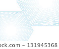 Bright blue hexagonal dotted lines tech abstract background 131945368