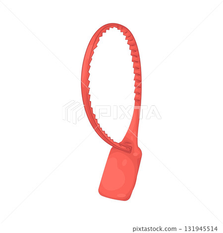 Illustration of plastic seal Illustration of plastic seal 131945514
