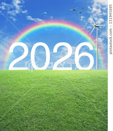 Happy new year 2026 ecological cover concept 131945895