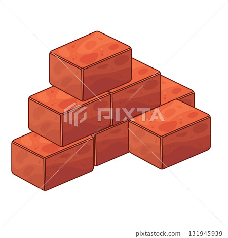 illustration of Bricks 131945939