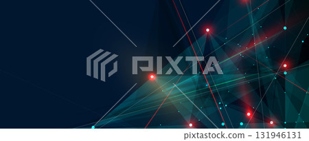 Technology science concept banner. Molecular technology structure with digital overlay Technology science concept banner. Molecular technology structure with digital overlay 131946131