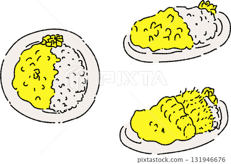 咖哩飯,3種,純色 咖哩飯,3種,純色 131946676