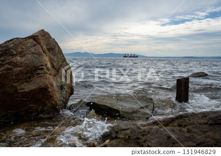 Calm waters of Vladivostok showcase nature's beauty and maritime life Calm waters of Vladivostok showcase nature's beauty and maritime life 131946829
