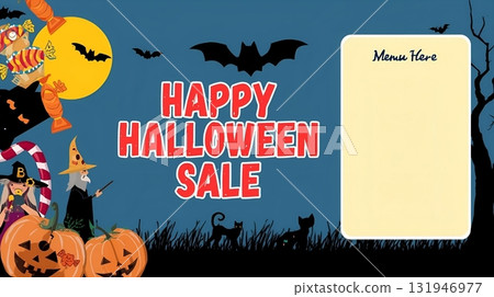 Happy Halloween Sale Illustration 10 131946977