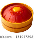 Tuna Don with Rich Egg Yolk and Fresh Ikura on Rice 131947298