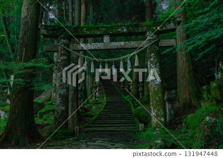 The torii gate and approach to Takazumi Shrine The torii gate and approach to Takazumi Shrine 131947448