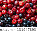Various berries of different fruits 131947893