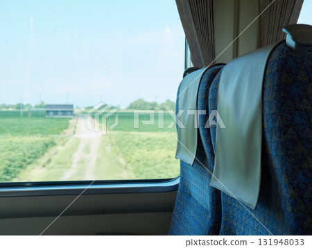 Seats inside a JR express train Seats inside a JR express train 131948033