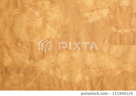 Old crumpled parchment paper with rustic stains Old crumpled parchment paper with rustic stains 131948124