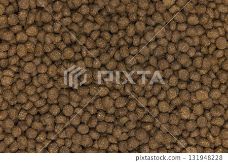 Full frame image of cat dry food kibbles Full frame image of cat dry food kibbles 131948228