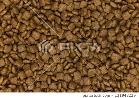Full frame image of cat dry food kibbles Full frame image of cat dry food kibbles 131948229