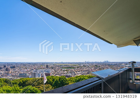 Komakiyama Castle, view from the observation deck (Komaki City, Aichi Prefecture) 131948319