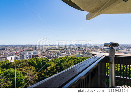 Komakiyama Castle, view from the observation deck (Komaki City, Aichi Prefecture) Komakiyama Castle, view from the observation deck (Komaki City, Aichi Prefecture) 131948324