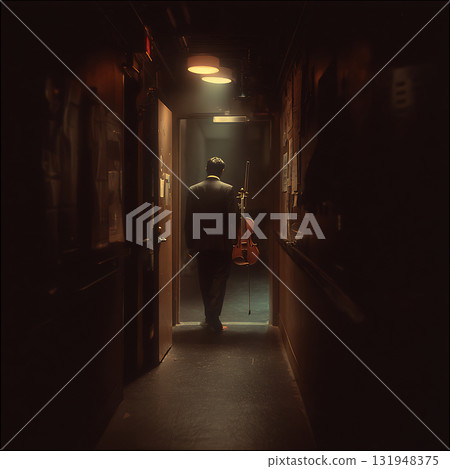 孤獨的藝術家登上舞台的戲劇性時刻 131948375