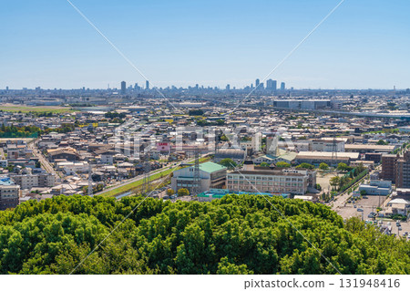 Komakiyama Castle, view from the observation deck (Komaki City, Aichi Prefecture) 131948416