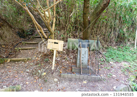 二條山登山道的景色，以及日本第一條官方道路竹內街道的石碑 131948585