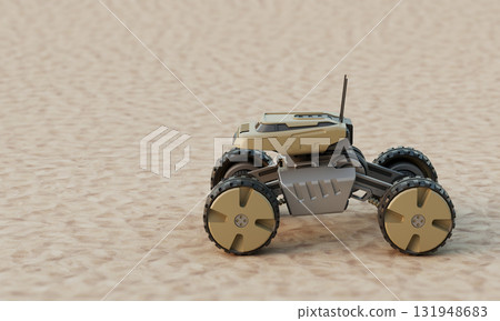 Robotic Lander for Exploring Planet. 3D Rendering. 131948683