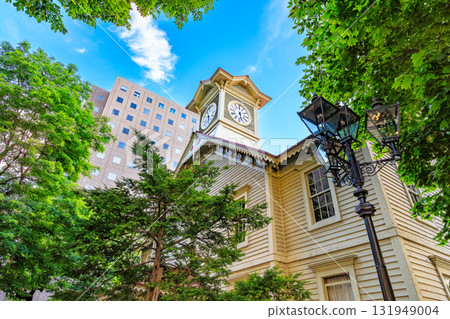 清晨的札幌鐘樓,北海道札幌 清晨的札幌鐘樓,北海道札幌 131949004