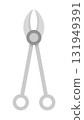 Dentists medical instrument. Dental nippers illustration in flat style. . Vector illustration 131949391