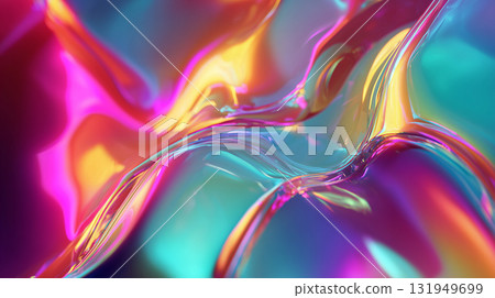 Beautiful Abstract Background | Flowing Neon Liquid Pattern 131949699