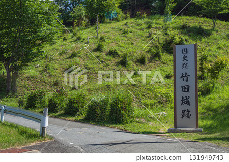 Takeda Castle, the castle in the sea of clouds, entrance to the castle Takeda Castle, the castle in the sea of clouds, entrance to the castle 131949743