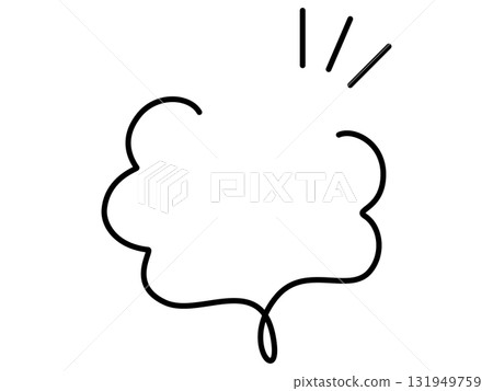 Simple speech bubble monotone Simple speech bubble monotone 131949759