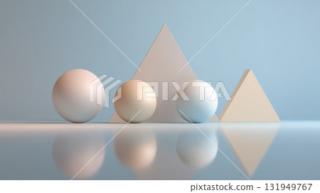 Geometric art (abstract and orderly) with themes of "balance" and "harmony" 131949767