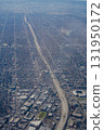 Downtown Los Angeles and the highway 131950172