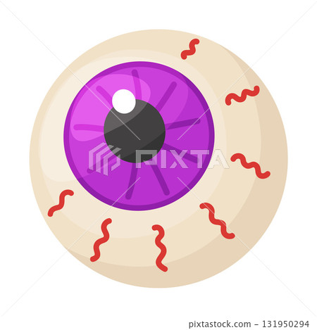 Halloween Eyeball Candy. flat vector style. Halloween Eyeball Candy. flat vector style. 131950294