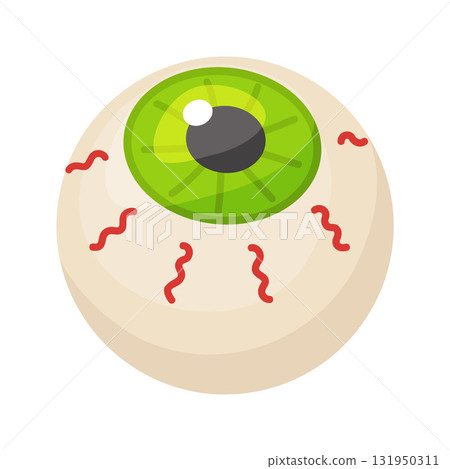 Halloween Eyeball Candy. flat vector style. Halloween Eyeball Candy. flat vector style. 131950311