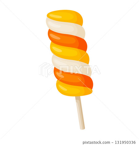 Colorful lollipop, Hand drawn trendy flat vector style. Colorful lollipop, Hand drawn trendy flat vector style. 131950336