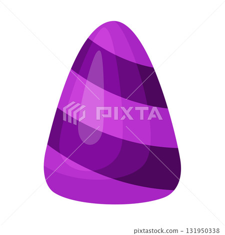 Halloween Candy corn, flat vector style. 131950338