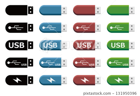 USB 記憶體圖示集 131950396