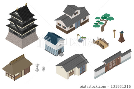 等距插圖：日式建築集 131951216