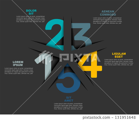 Infographic design template with place for your data. Vector illustration. 131951648